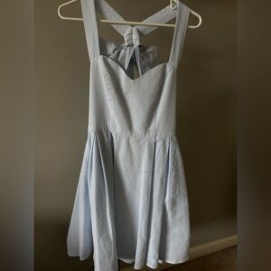 Lauren James Light Blue Mini Dress